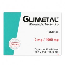 Glimetal 1000Mg/2Mg 16 Tabs