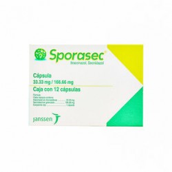 Sporasec 33.3Mg/166.6Mg 12 Caps