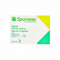 Sporasec 33.3Mg/166.6Mg 12 Caps