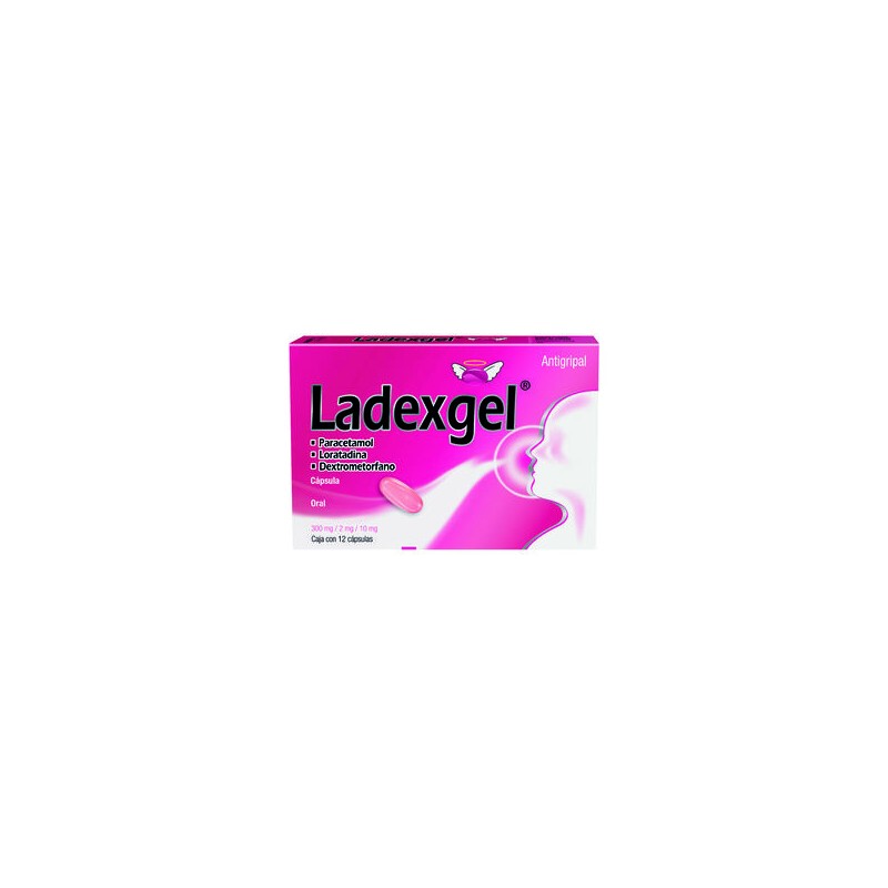LADEXGEL C/12 CAPS (PARACETAMOL, LORATADINA, DEXTR...