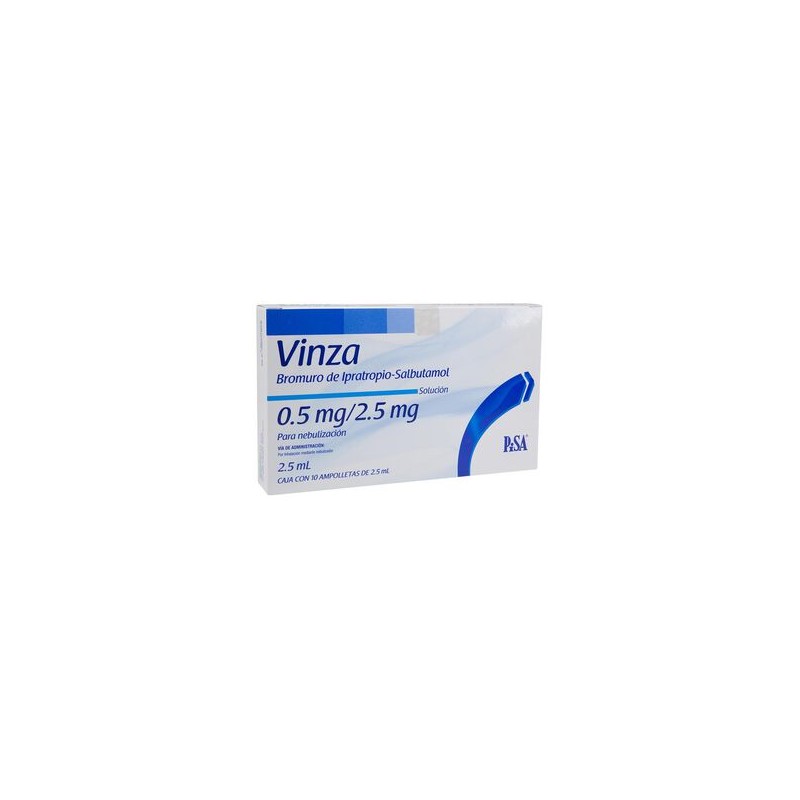 Vinza Solucion 5Mg/2.5Mg 10 Amp