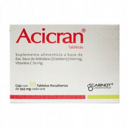 Acicran Pdc Cranb-Vitc 500/50 Mg 30 Tabs