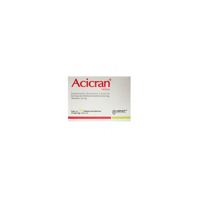 Acicran Pdc Cranb-Vitc 500/50 Mg 30 Tabs
