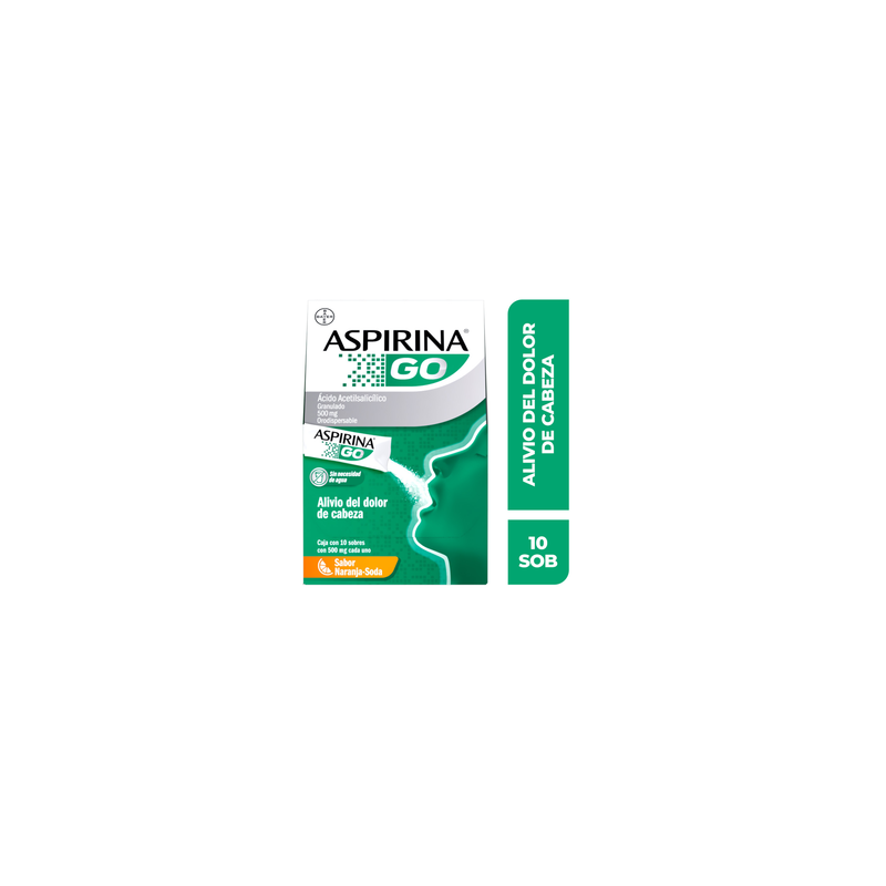 Aspirina Go 500Mg 10 Sobres