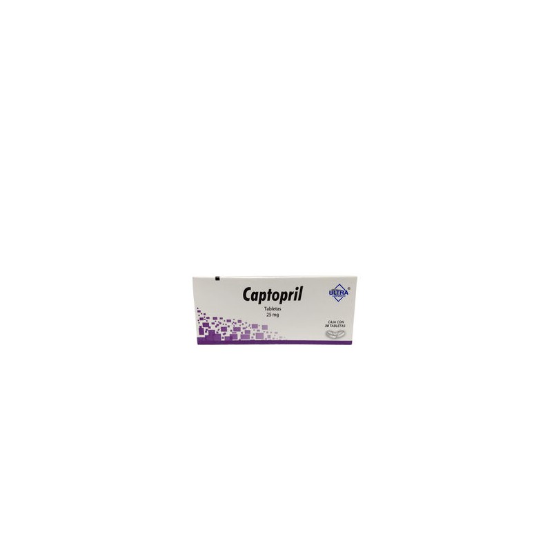 Captopril 25 Mg C/30 Tabs (Ultra)
