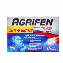 Agrifen 50% Más Gra 25Mg/5Mg/4Mg 15 Tabs