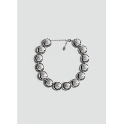 Collar monedas cristales