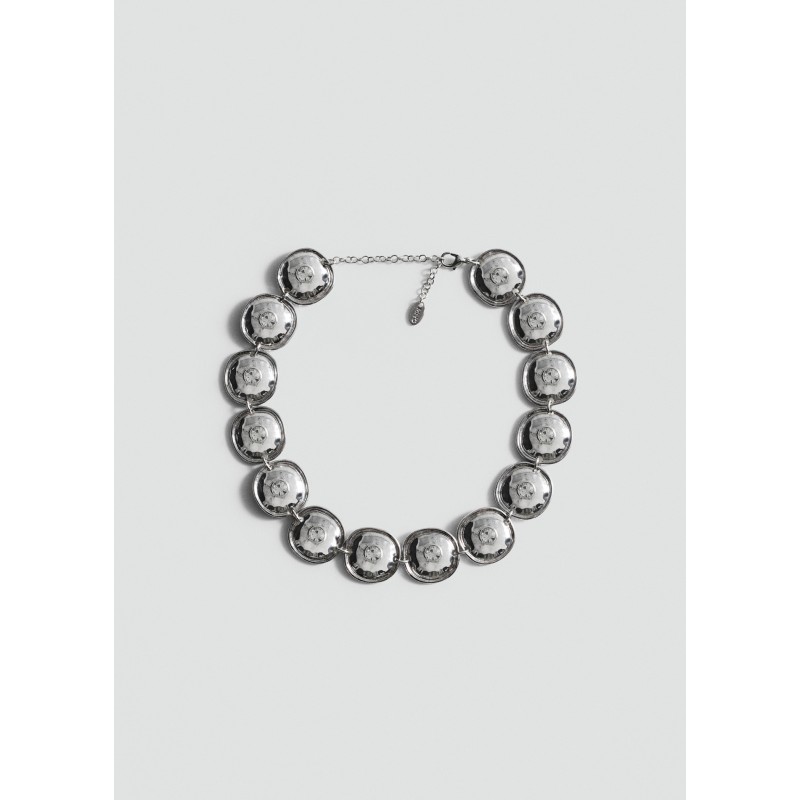 Collar monedas cristales