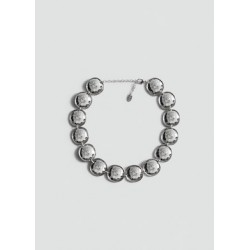 Collar monedas cristales