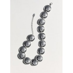 Collar monedas cristales