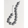 Collar monedas cristales