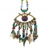 Collar con ojo y dijes de protección