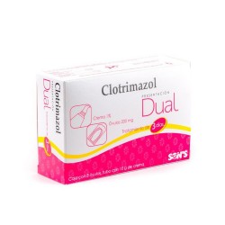 Clotrimazol Dual 1% C 200Mg/10G 3 Ovulos