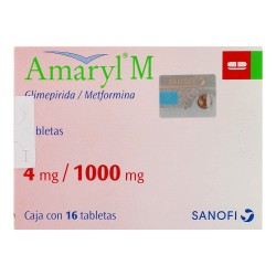 Amaryl M 4Mg/1000Mg 16 Tabs