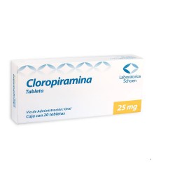 CLOROPIRAMINA 25MG 20 TABS