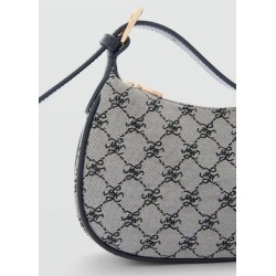 Bolso hombro estampado logo