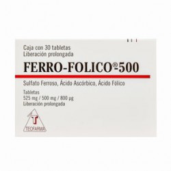 Ferro-Folico 500Mg 30 Tabs