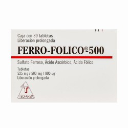 Ferro-Folico 500Mg 30 Tabs