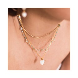 Dije corazon madre perla