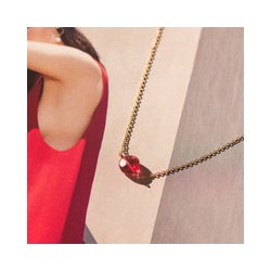 Dije de mini cuarzo magenta