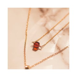 Mini dije cuarzo rojo