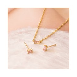 Dijes de mini Baguette Rosa