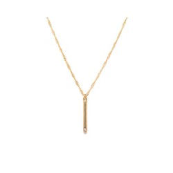 Dije barra con zirconia