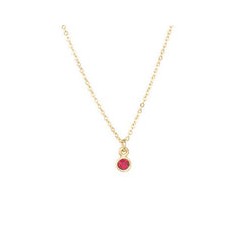 Dije de mini zirconia Roja