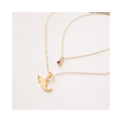 Dije de mini zirconia Roja