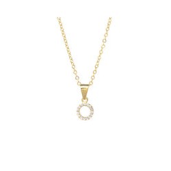 Dije circulo con zirconia