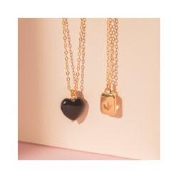 Dije corazón de onix