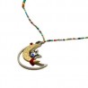 Collar de chaquira con LUNA y estrella