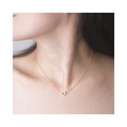 Dije de corazón transversal