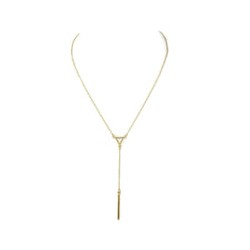 collar triángulo con barra