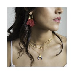 collar dije mini círculo