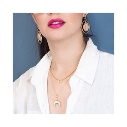 collar dije mini círculo