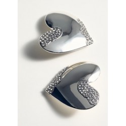 Pendientes corazón strass