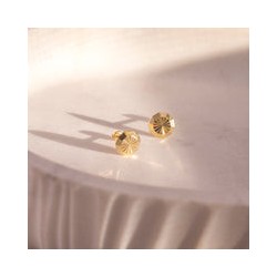 Arete círculo facetado diamante