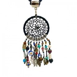 Collar largo Atrapasueños hecho a mano pieza única mexican boho