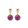 Aretes Karla Ojo de Tigre Tinto