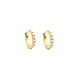 Arracada Tiny con zirconia