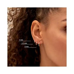 Arracada Tiny con zirconia