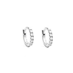 Arracada mini zirconia silver