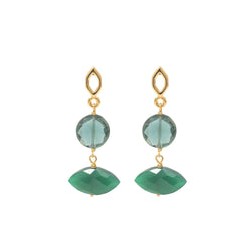 Aretes Ella cz verde