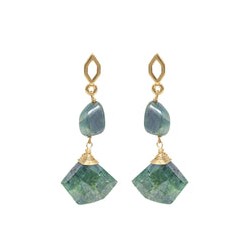 Aretes Ella Moonstone Verde