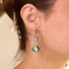 Aretes Ella Moonstone Verde