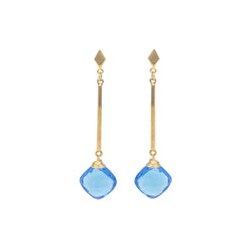 Arete Sarah azul electrico