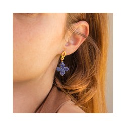 Arete Flor de Lis Lapiz