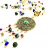 Collar largo con círculo hecho a mano pieza única mexican boho