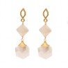 Aretes Ella white